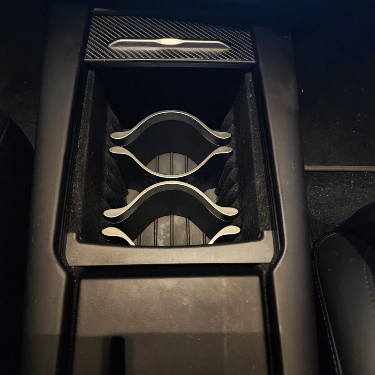 Tesla Model S Center Console Cup Holder Organizer, photo 2 of 4 - Tesla Model S Center Console Cup Holder Organizer Car & Vehicle