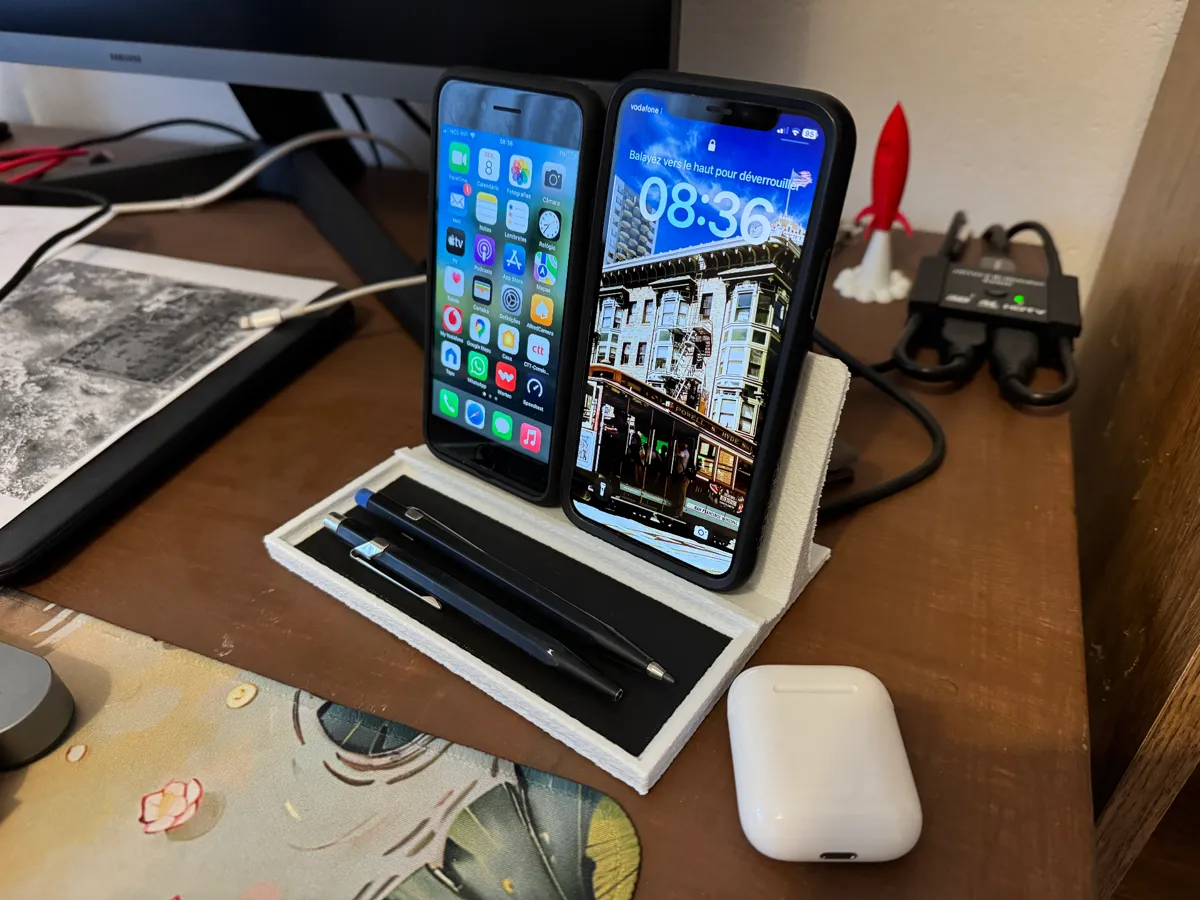 Dual Smartphone Desk Holder - Electronics, in stock in India
