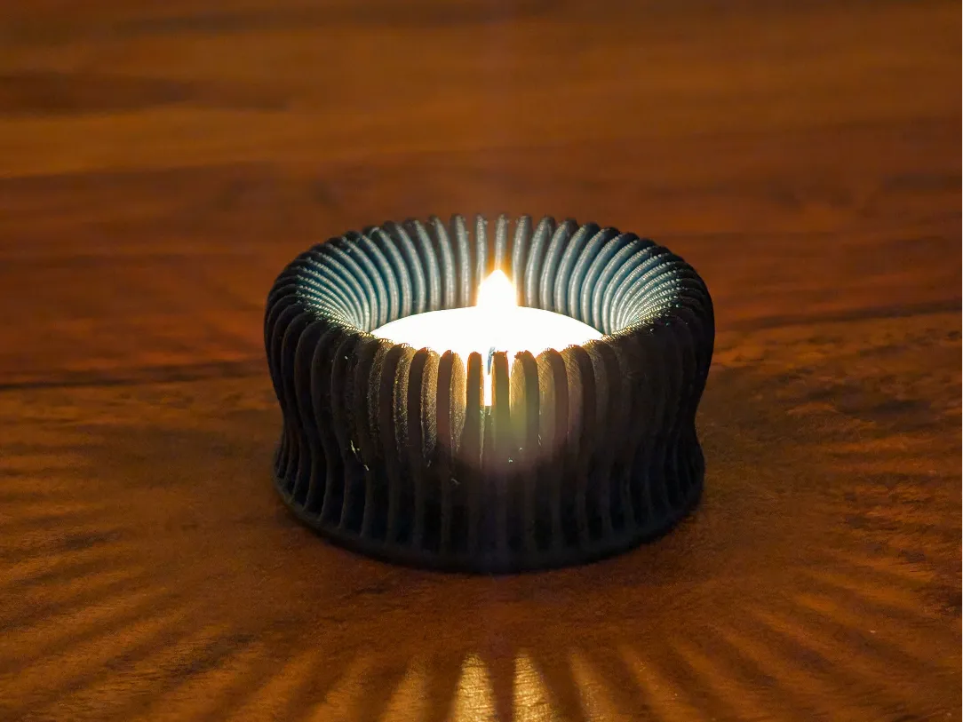 Ribbed Tealight holder