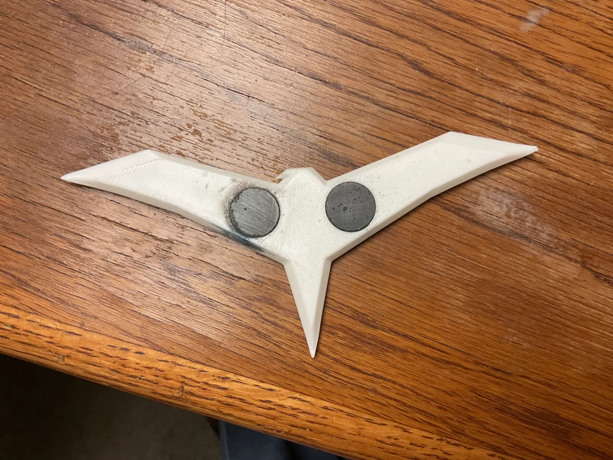 Nightwing wingding with magnet holes, photo 2 of 2 - Nightwing wingding with magnet holes Props & Cosplays