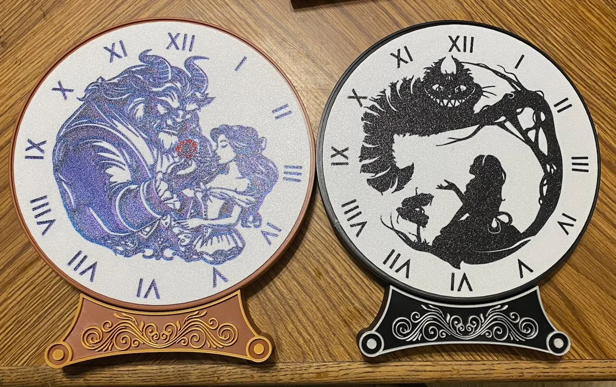 Beauty and the Beast Clock Face, photo 4 of 4 - Beauty and the Beast Clock Face Generative Art