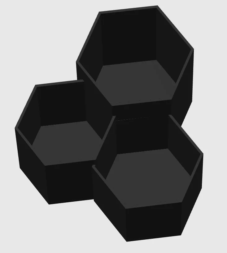 Hexagon Desk Organizer, photo 3 of 3 - Hexagon Desk Organizer Desk & Office