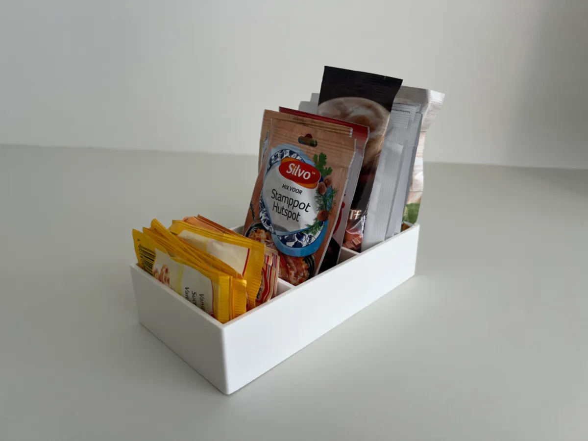 Kitchen pack, food pouch organizer