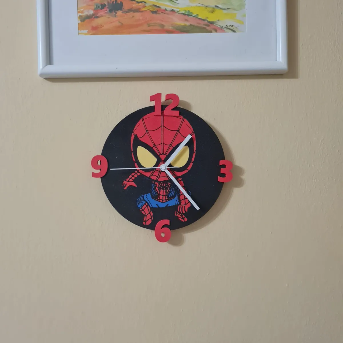 spiderman clock