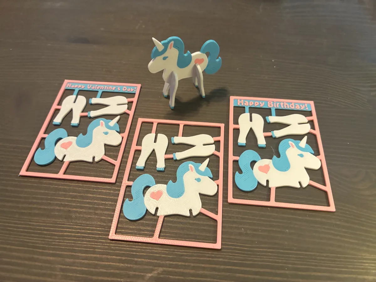 Valentine's Unicorn Kit Card