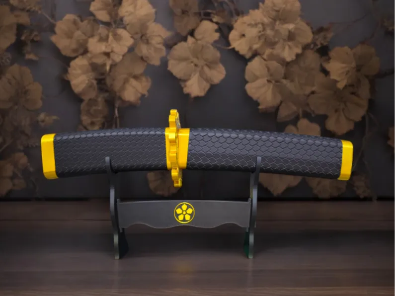 snake sword with scabbard and display rack - Katanas & Japanese Swords, in stock in India