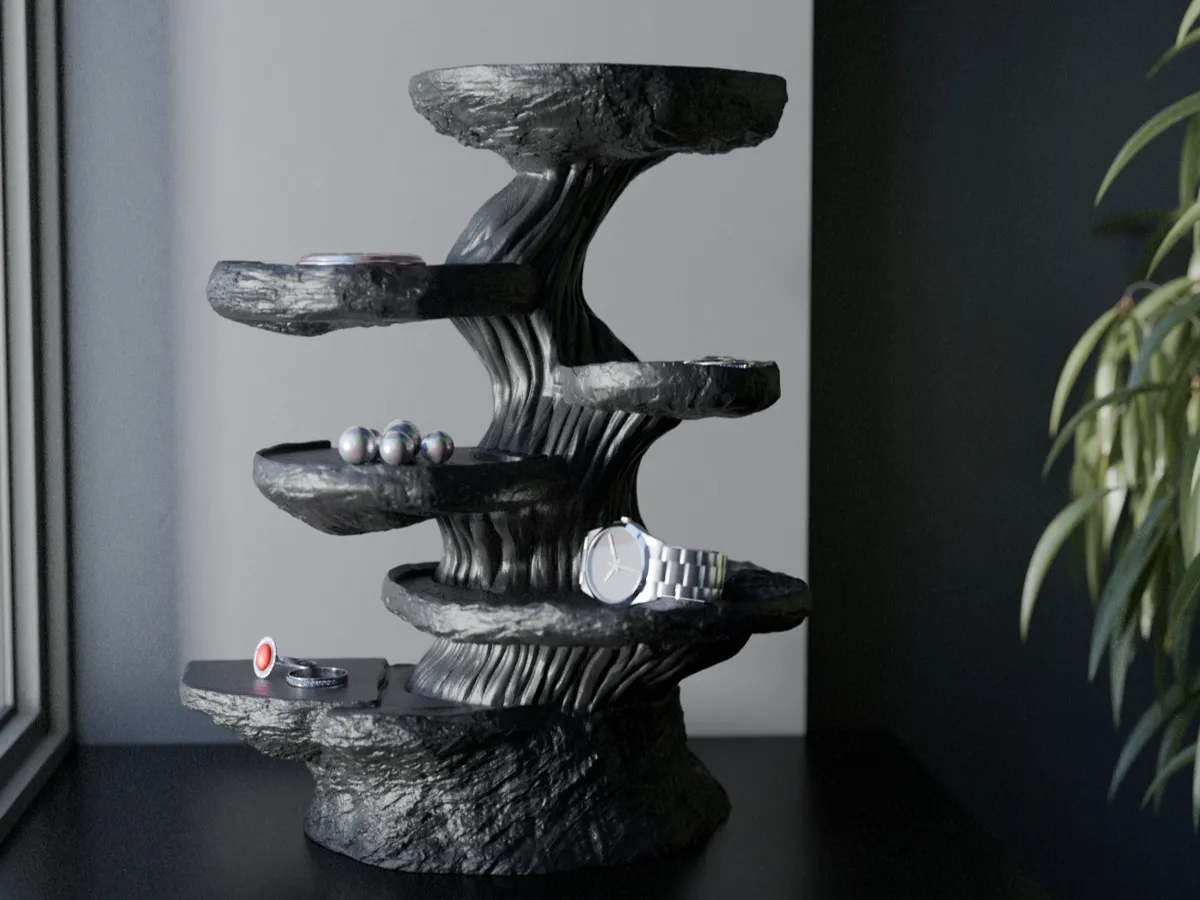 Stone Tree Shelf - Artistic & Organic Decor