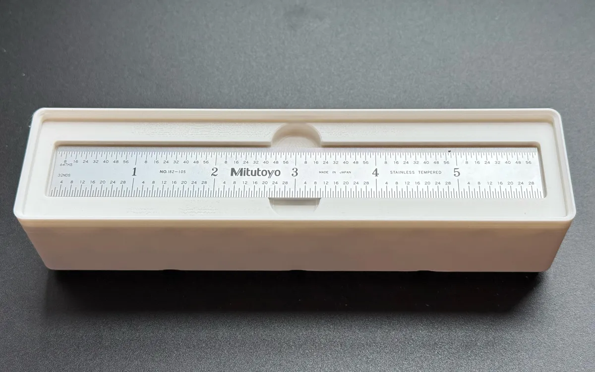 Mitutoyo 6" Gridfinity Ruler Container, photo 3 of 4 - Mitutoyo 6" Gridfinity Ruler Container Desk & Office