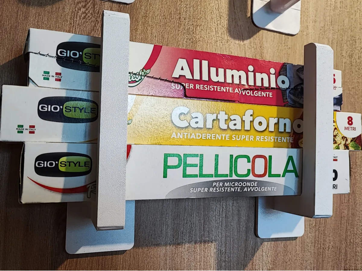 kitchen storage for aluminum foil and coils