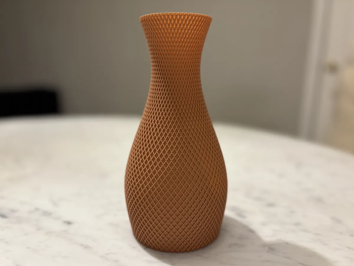 Diamond Patterned Vase