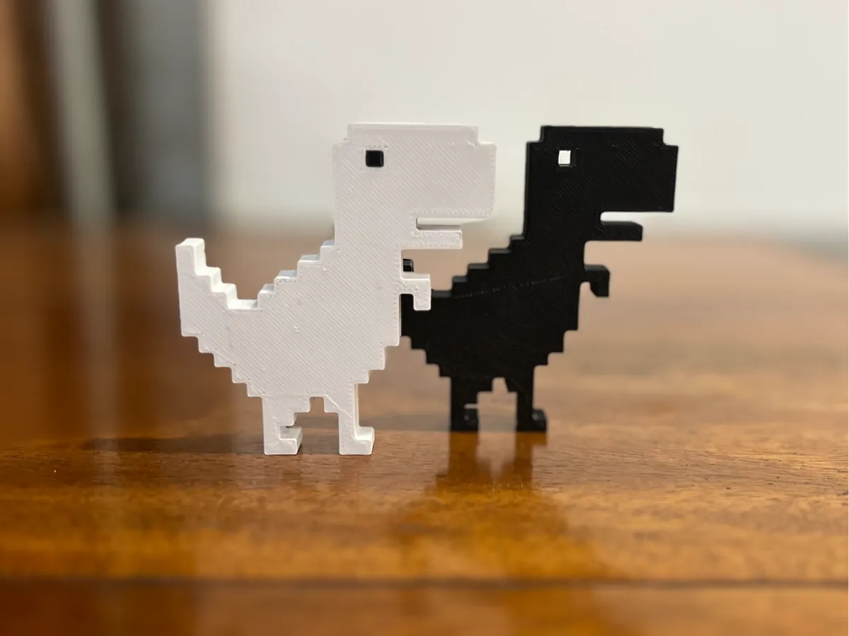 Chrome Dinosaur Desk Decor