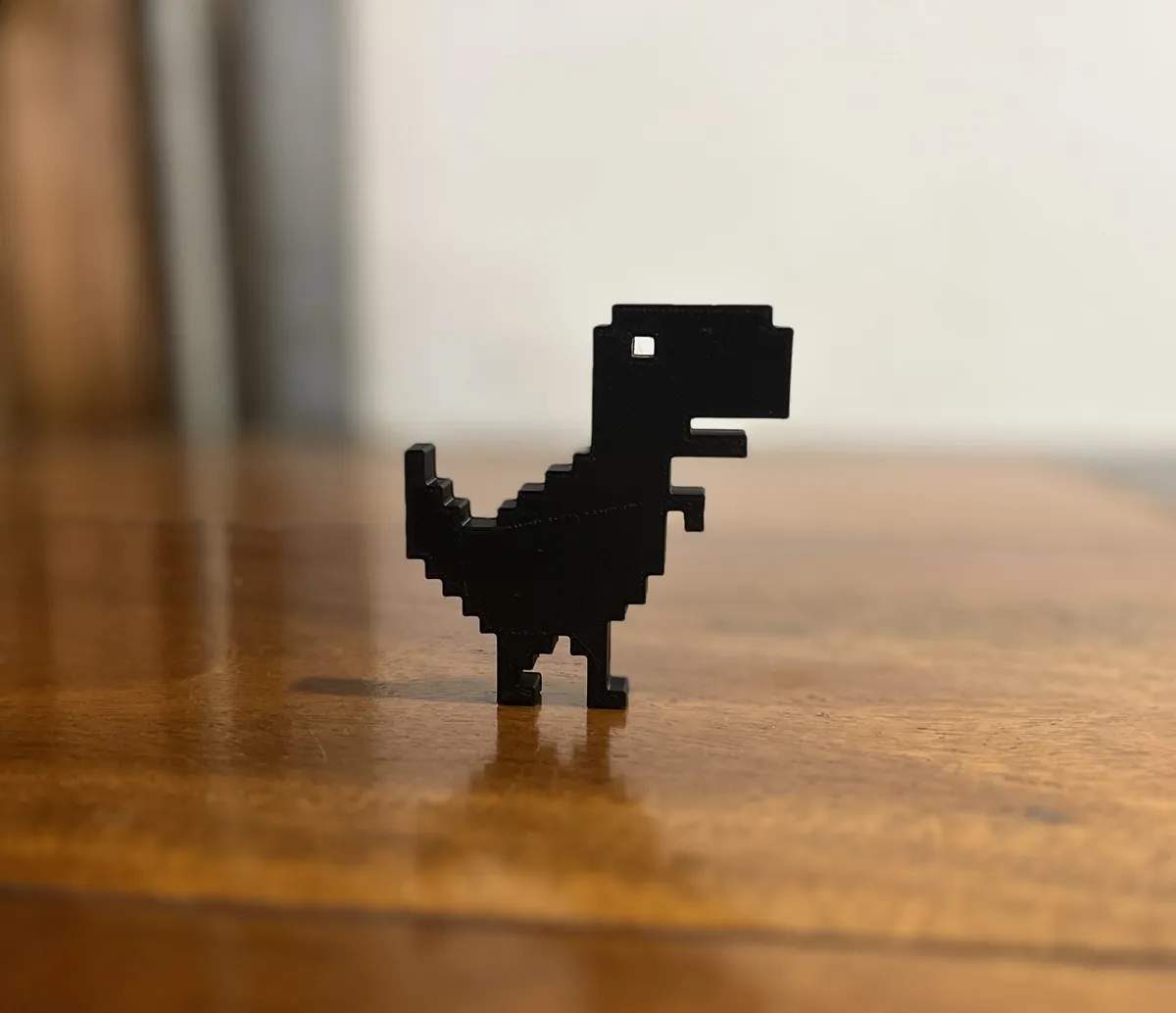 Chrome Dinosaur Desk Decor, photo 3 of 4 - Chrome Dinosaur Desk Decor Desk & Office