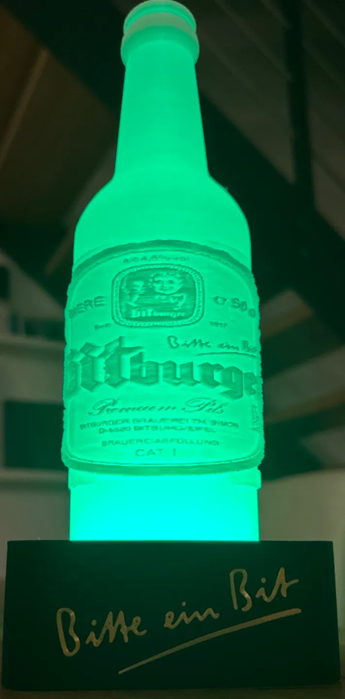 Bitburger lithophane lamp for beer lovers, photo 3 of 4 - Bitburger lithophane lamp for beer lovers Kitchen & Dining