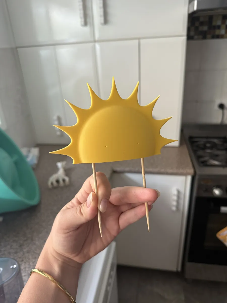 Half sun cake topper or shelf decor, photo 3 of 4 - Half sun cake topper or shelf decor Gifts & Occasions