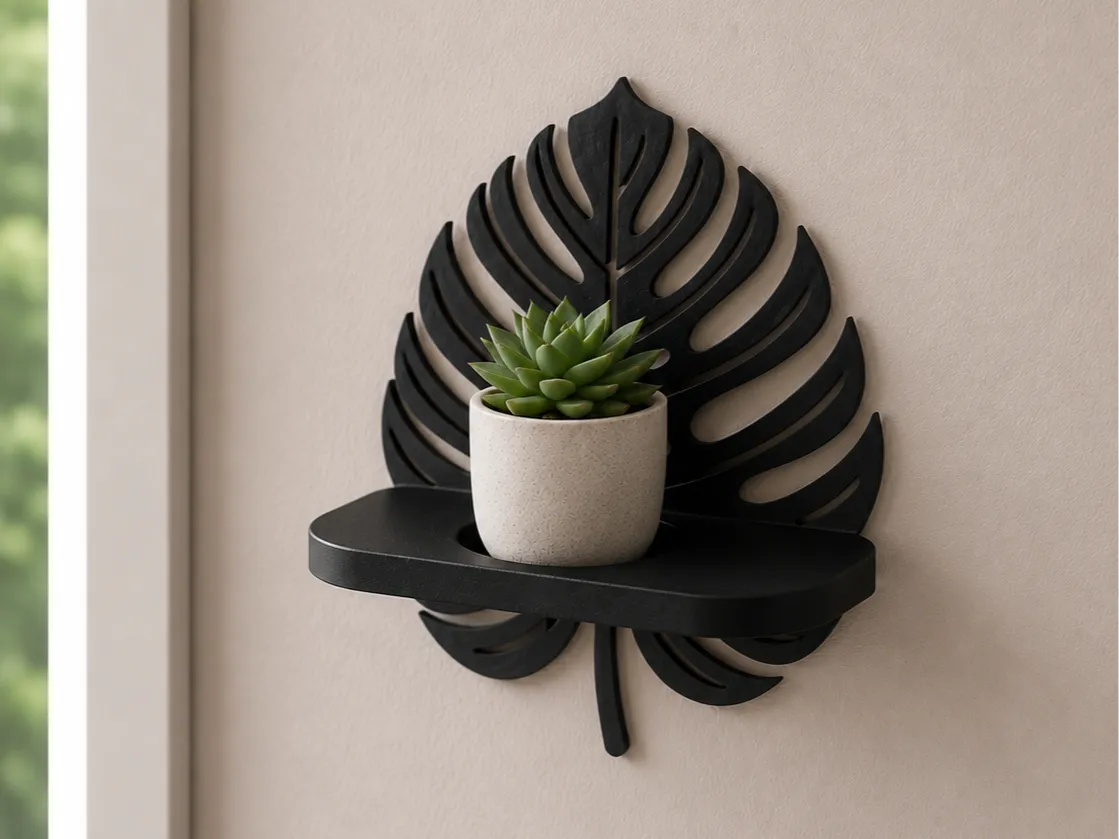 Monstera Mini Wall Shelf