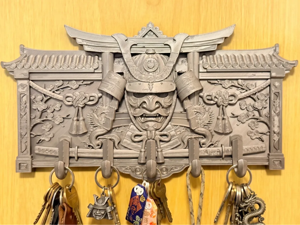 Samurai Mask Key Holder / Wall Rack