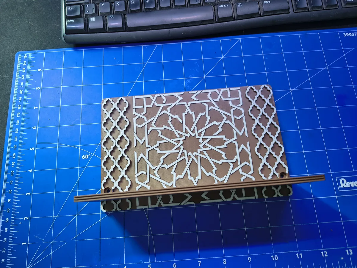 Oriental Geometric Wall Shelf, Decorative Display, photo 2 of 4 - Oriental Geometric Wall Shelf, Decorative Display Storage & Organisation