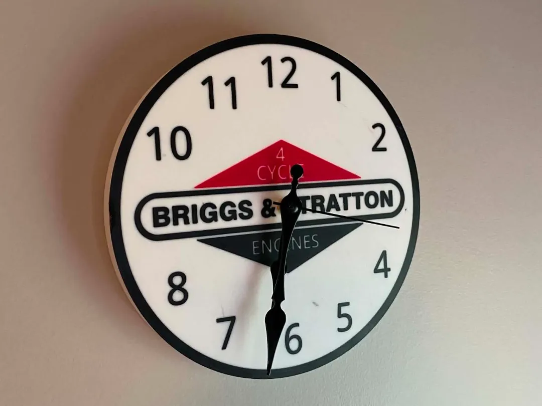 Briggs & Stratton Vintage Style Wall Clock - Wall Clocks, in stock
