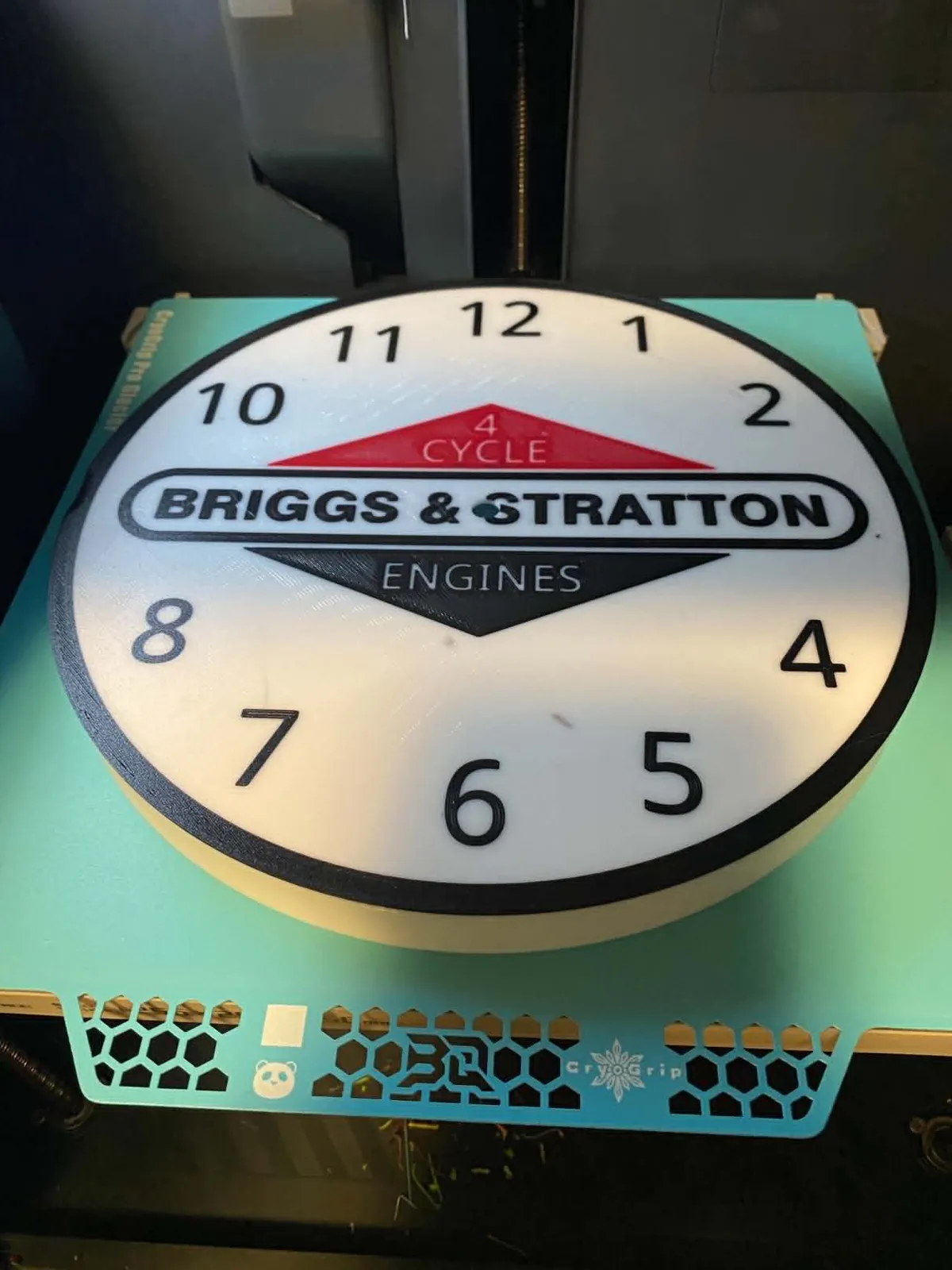 Briggs & Stratton Vintage Style Wall Clock, photo 3 of 4 - Briggs & Stratton Vintage Style Wall Clock Home Decor Items