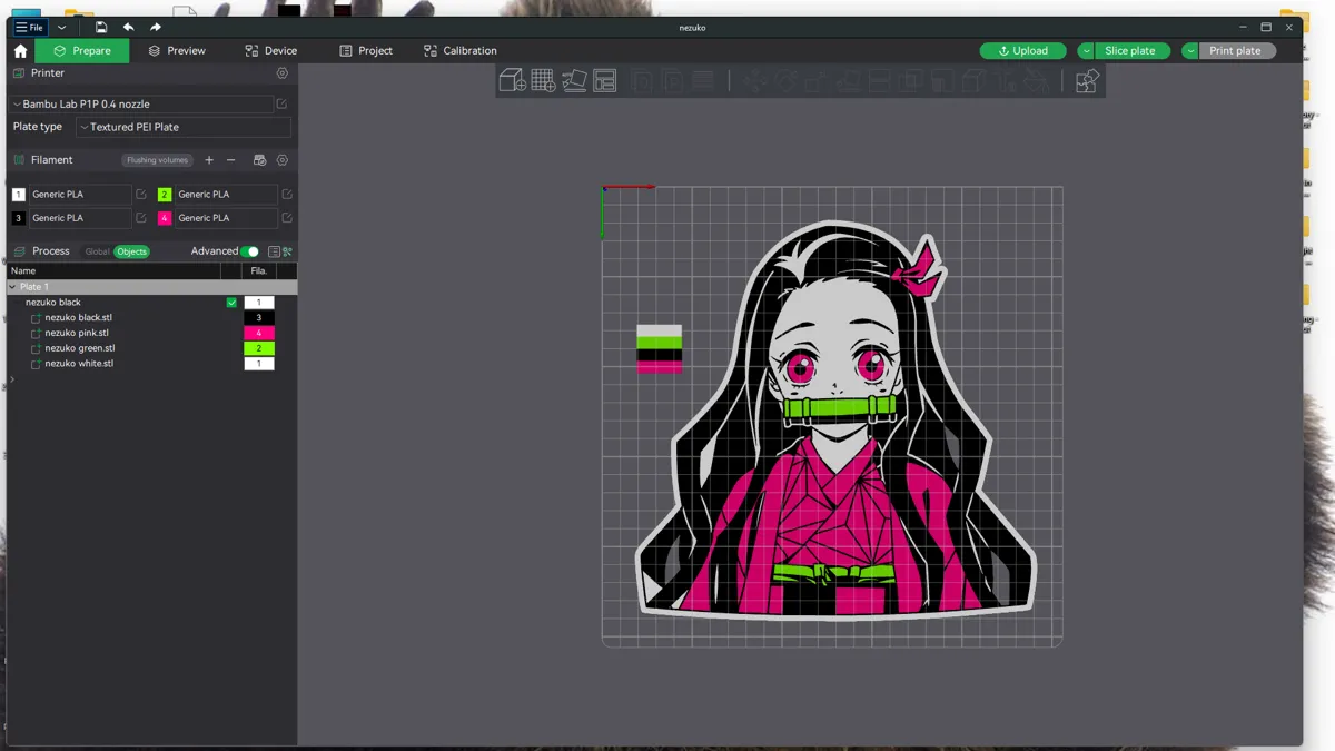 Nezuko Wall Art