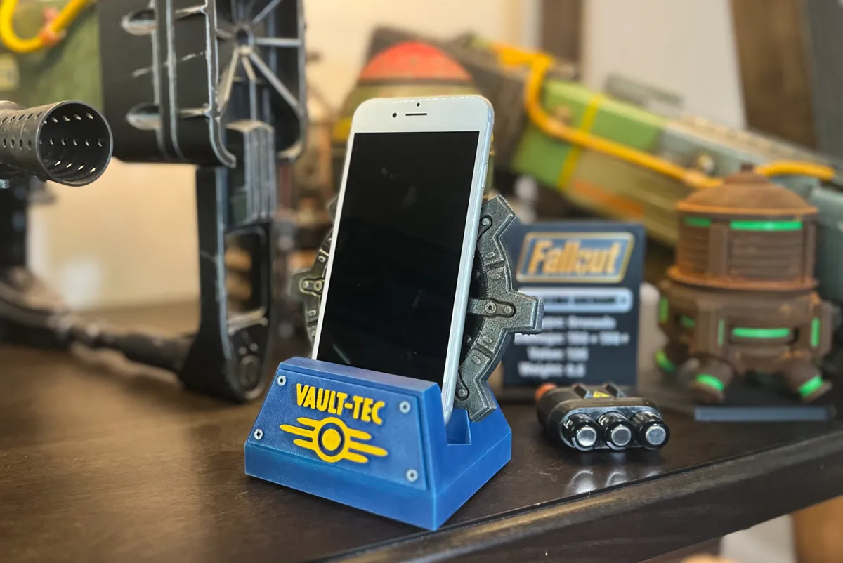 Fallout Vault-Tec Phone Stand, photo 2 of 4 - Fallout Vault-Tec Phone Stand Mobile & Device Accessories