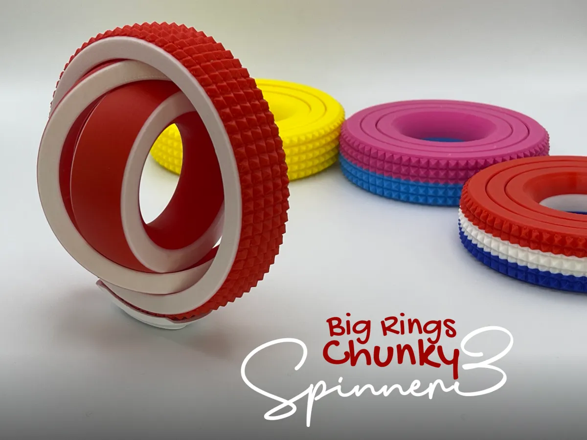 Spinner3 BigRings Chunky Fidget Spinner - Hand Spinners, in stock in India