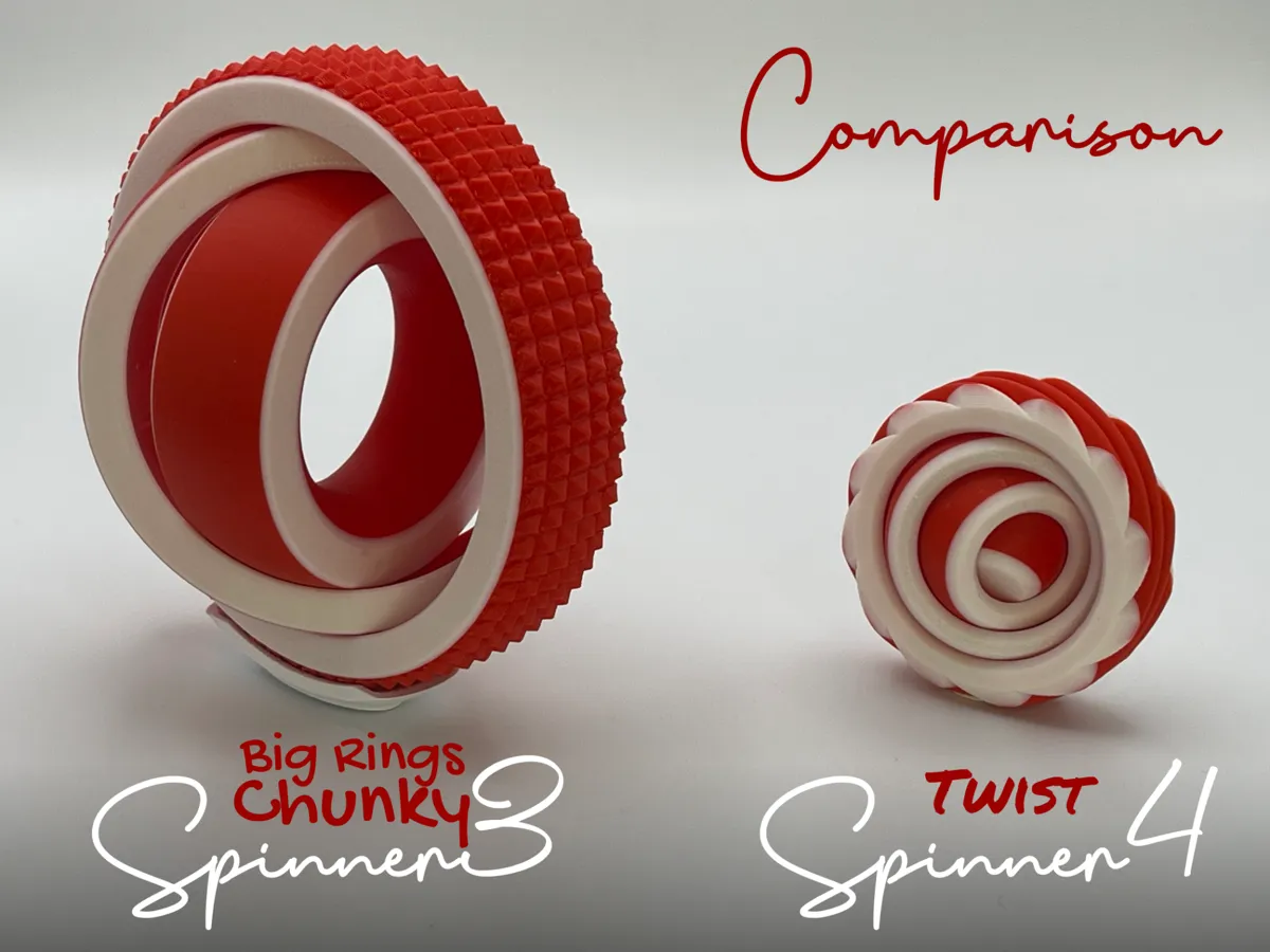 Spinner3 BigRings Chunky Fidget Spinner, photo 3 of 4 - Spinner3 BigRings Chunky Fidget Spinner Fidget & Sensory Toys