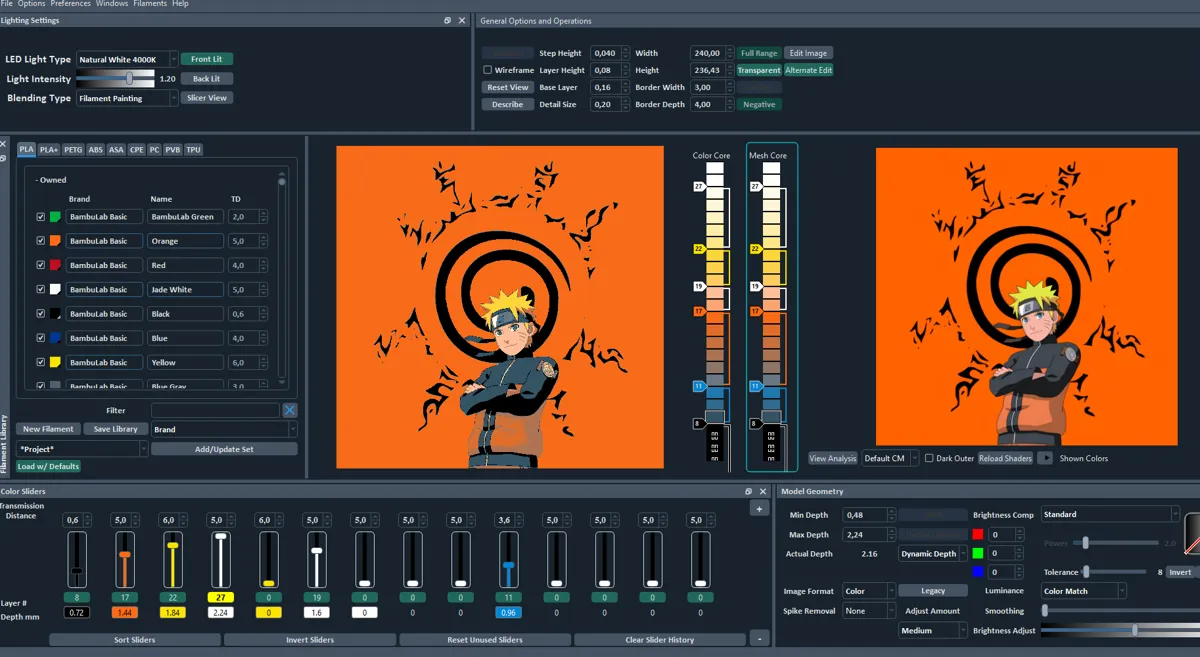 Naruto Uzumaki Hueforge, photo 2 of 4 - Naruto Uzumaki Hueforge Generative Art