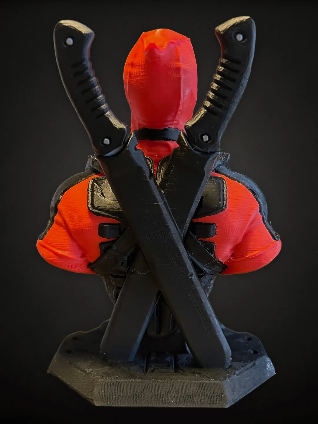 Deadpool bust ( with removable swords ), photo 3 of 4 - Deadpool bust ( with removable swords ) Art