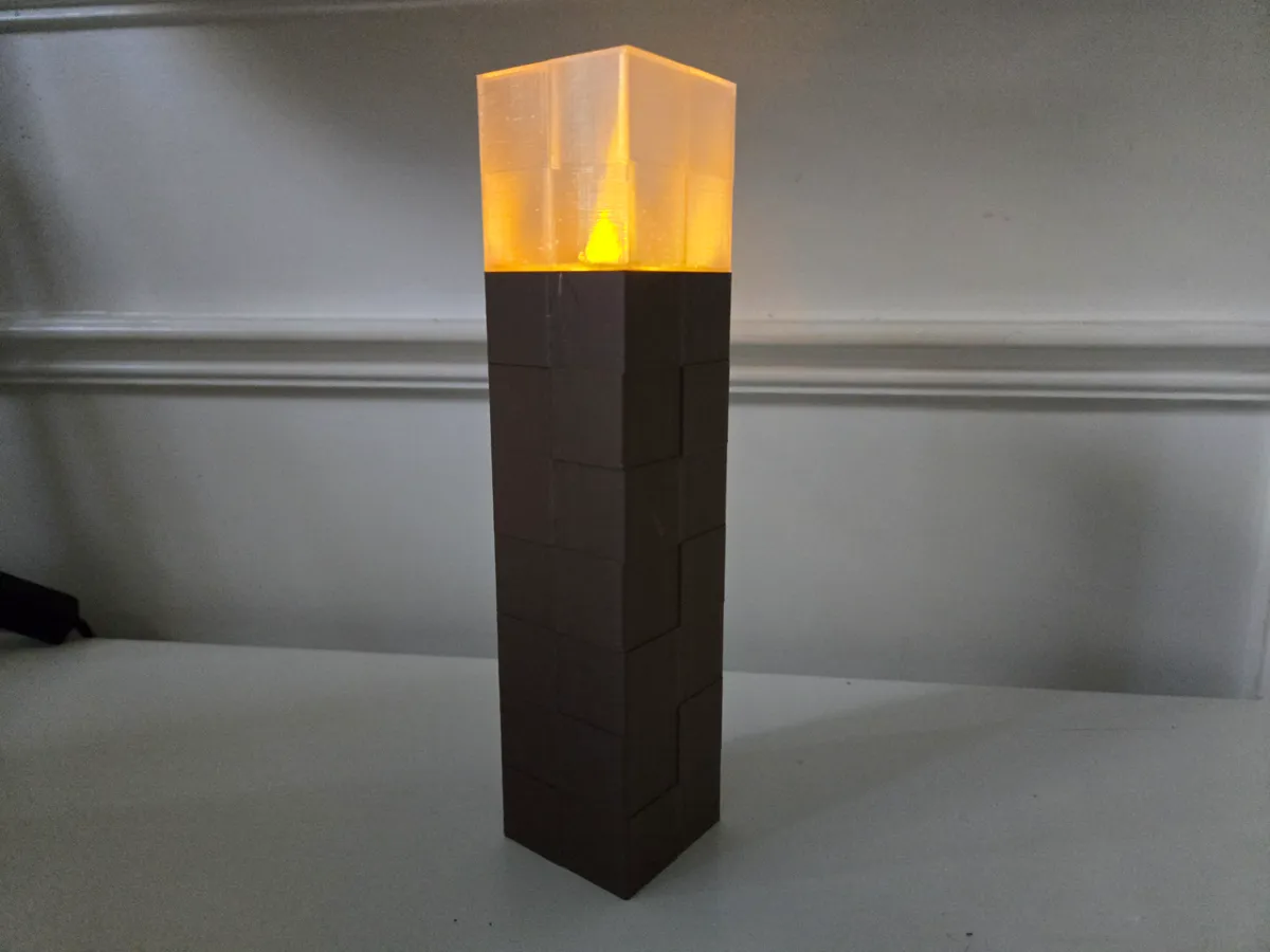 Minecraft Torch Tealight Holder, photo 4 of 4 - Minecraft Torch Tealight Holder Household