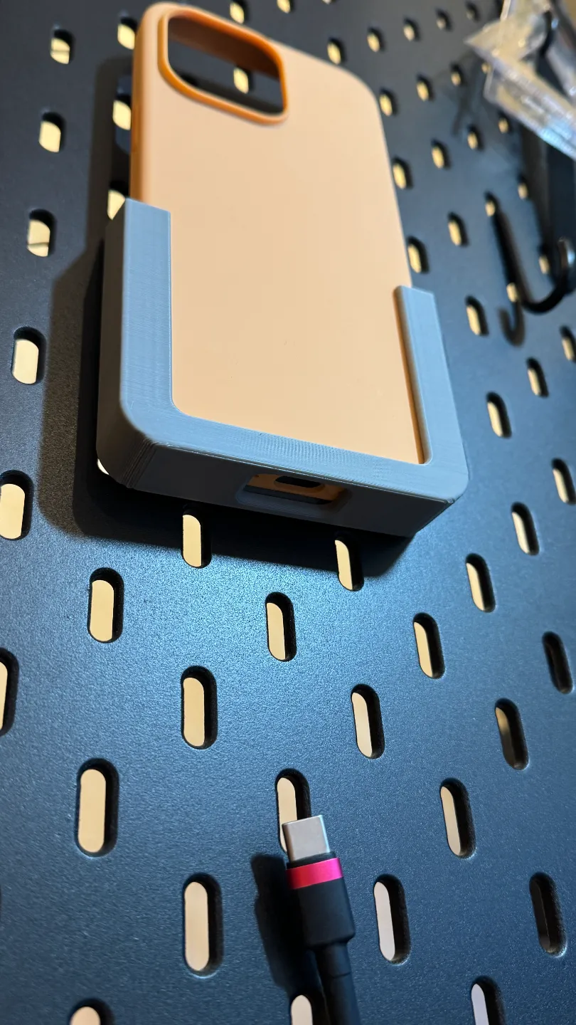 Skadis Pegboard Phone Holder, photo 4 of 4 - Skadis Pegboard Phone Holder Tools