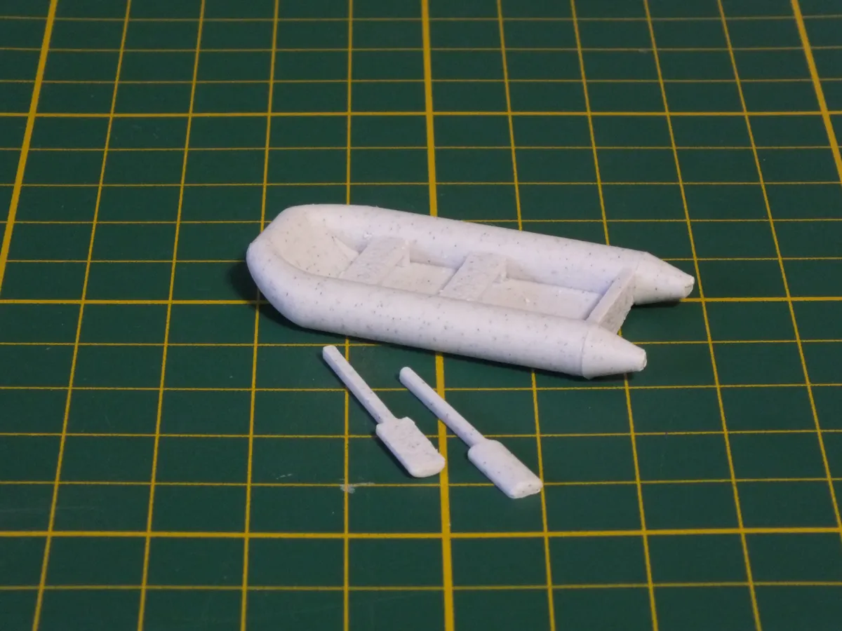 HO scale 20 Ft RIB, Dinghy, Rubber Boat