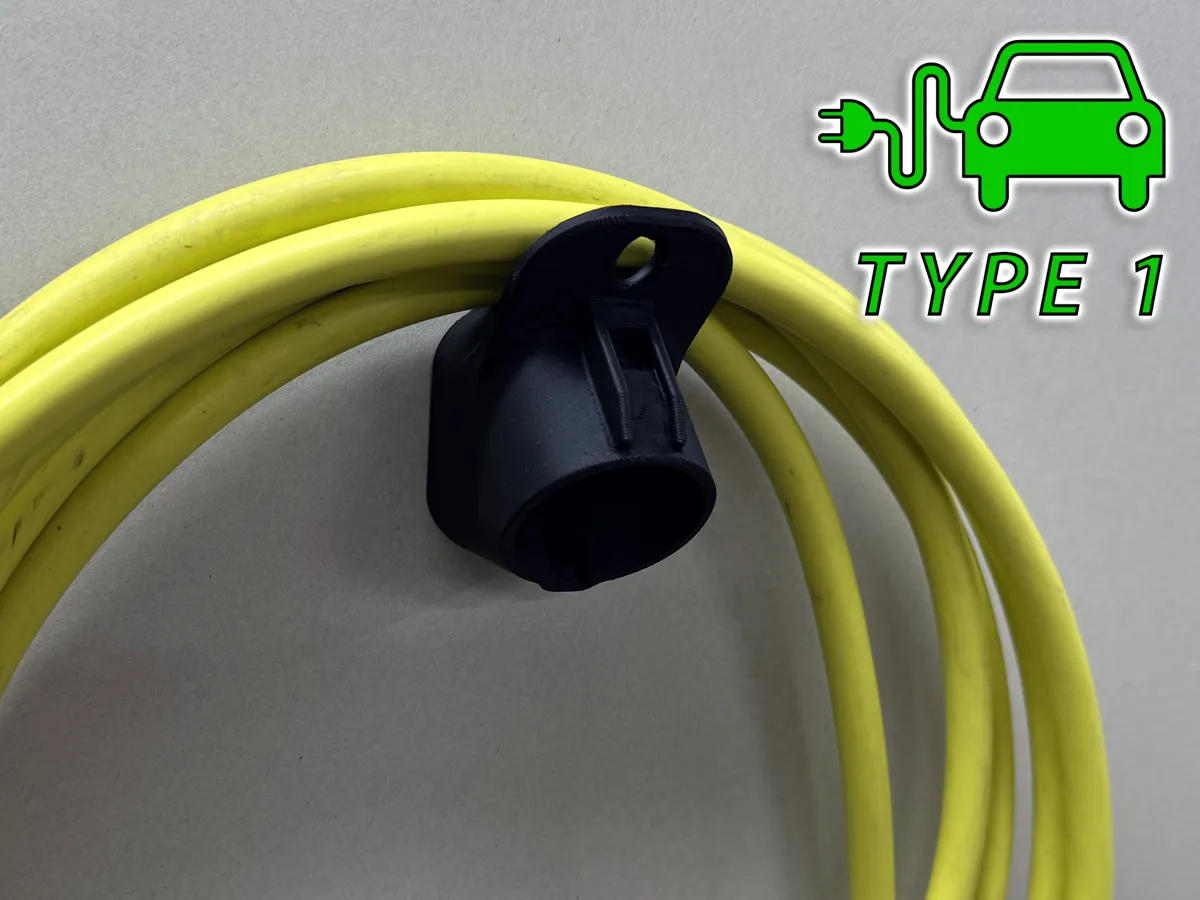 Type 1 EV Charger Plug and Cable Holder