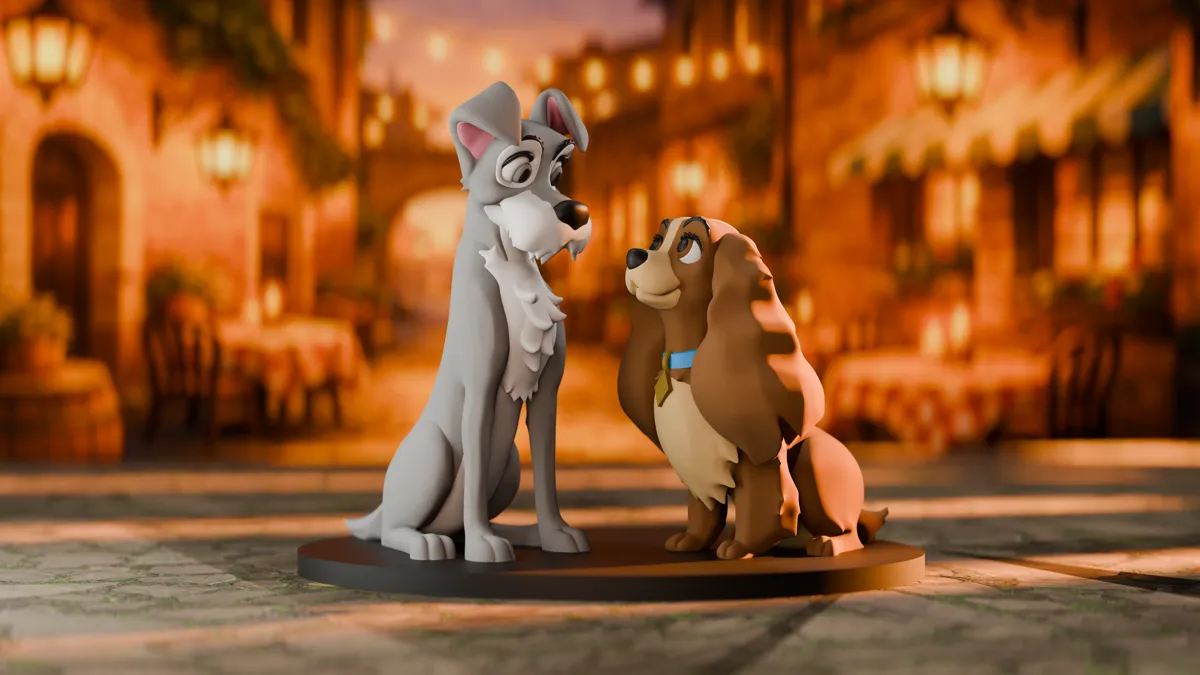 Lady and the Tramp Collectible Disney Figurine