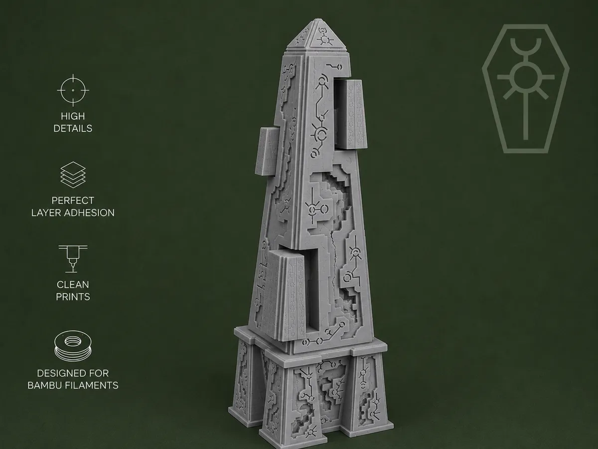 Necron Energy Obelisk, Sci-Fi Terrain