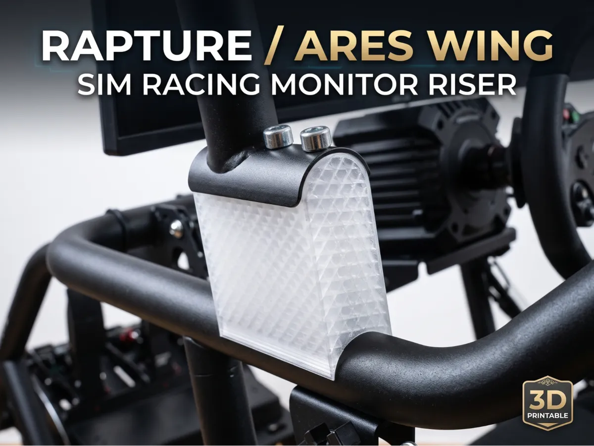 Rapture / Ares Wing Sim Racing Monitor Riser - Monitor Risers & Stands, in stock
