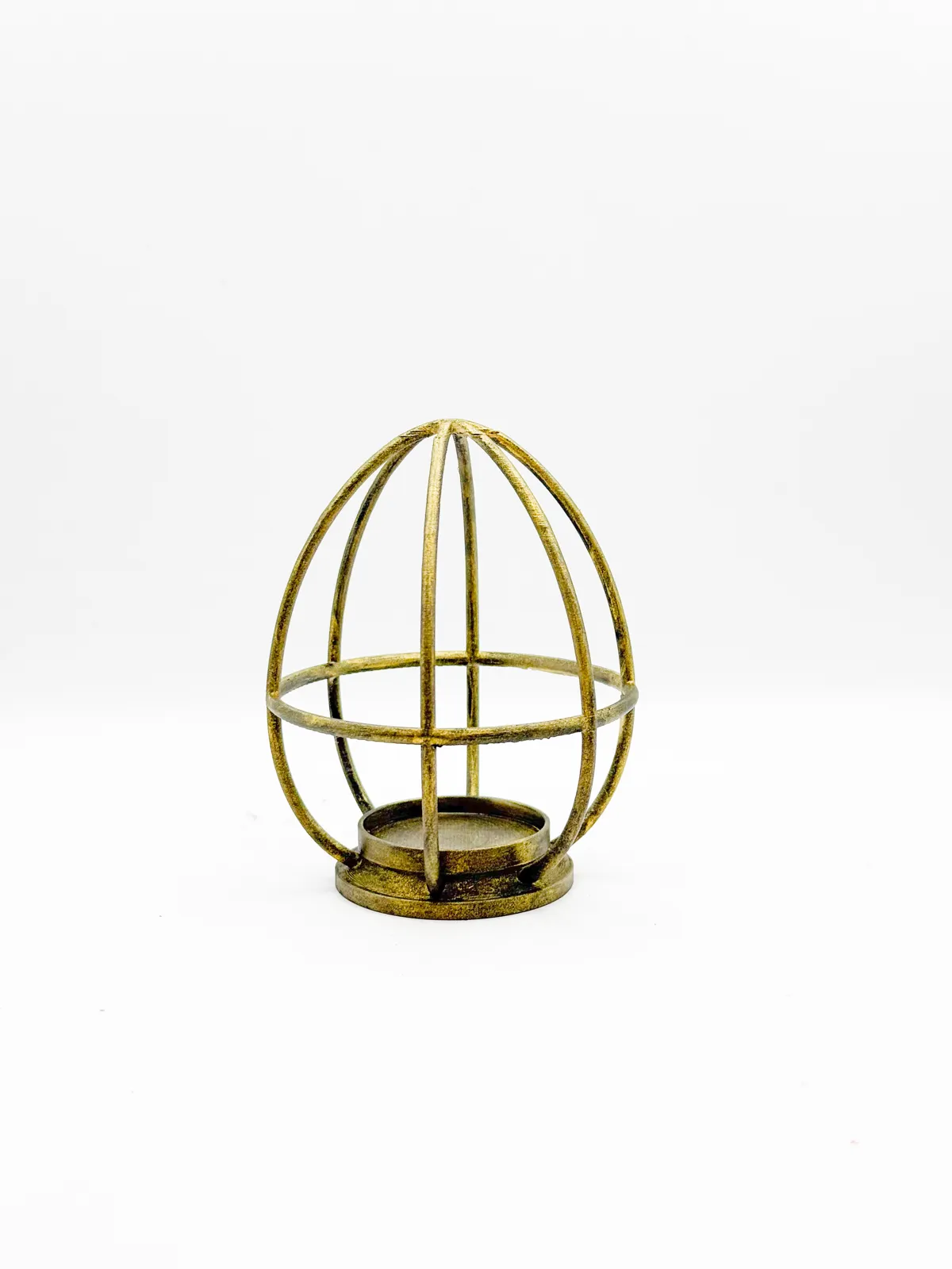 Egg-Orb Tealight Cage Lantern, photo 3 of 4 - Egg-Orb Tealight Cage Lantern Home Decor Items