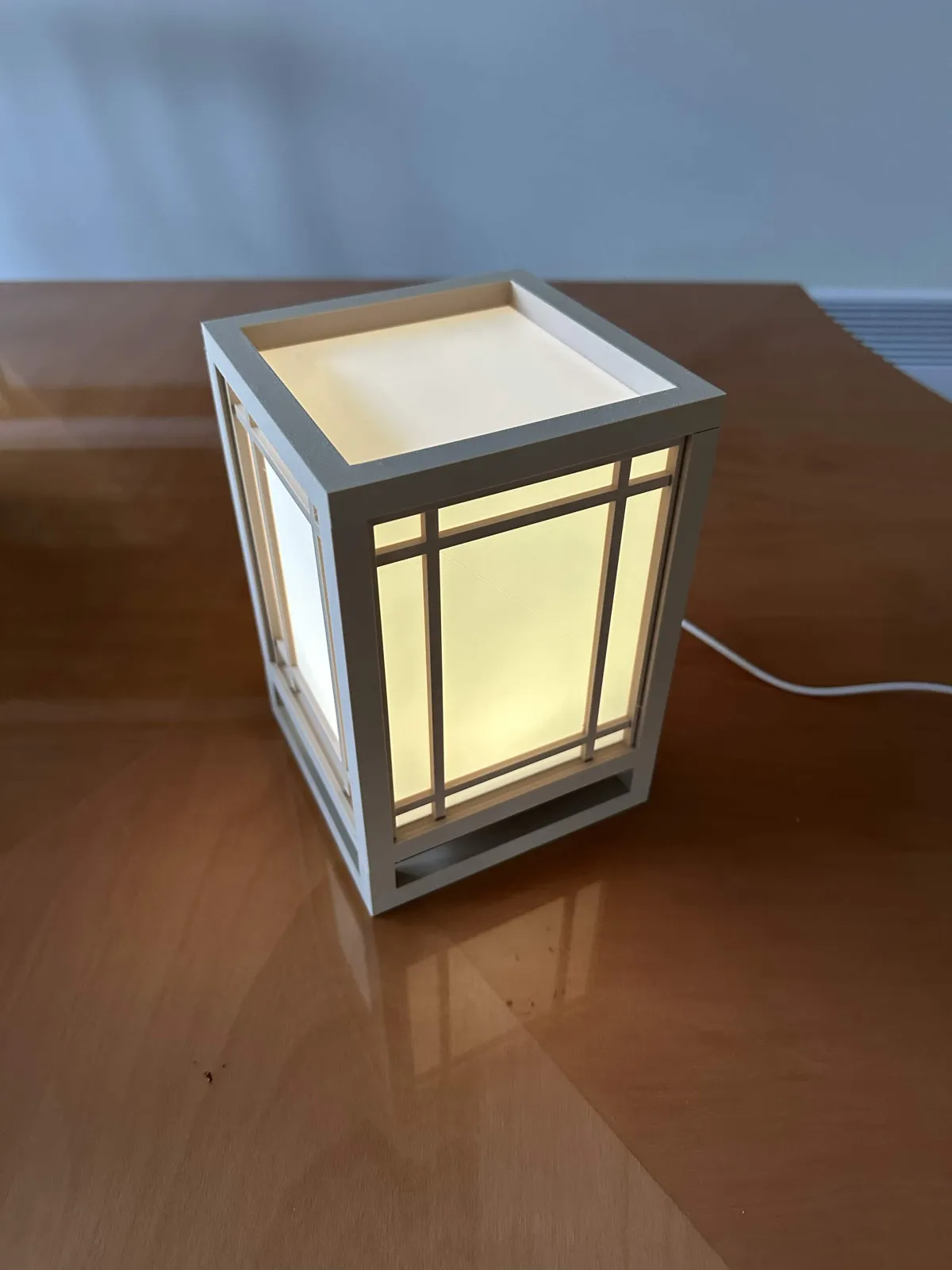 Japanese Shoji Lamp & Lantern - Puck Light Ready, photo 2 of 4 - Japanese Shoji Lamp & Lantern - Puck Light Ready Home Decor Items