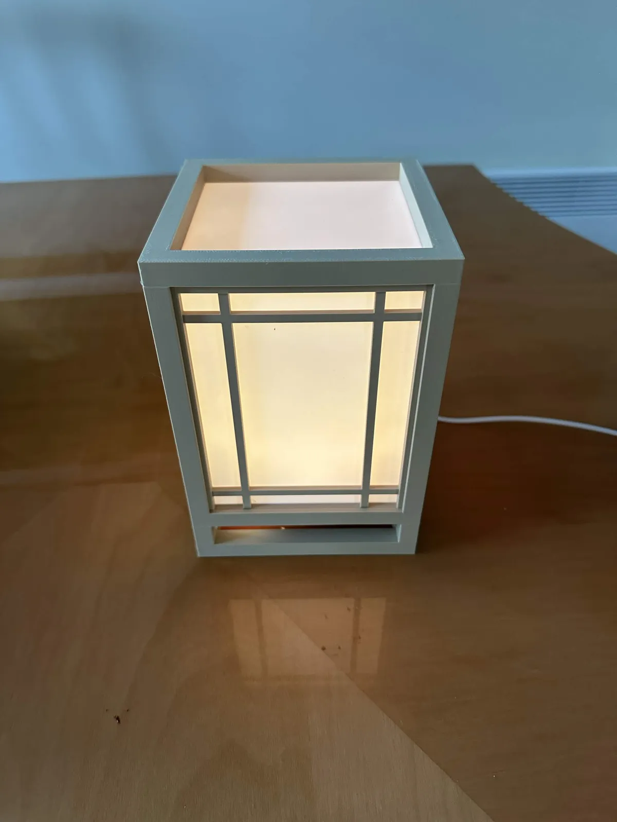 Japanese Shoji Lamp & Lantern - Puck Light Ready, photo 3 of 4 - Japanese Shoji Lamp & Lantern - Puck Light Ready Home Decor Items