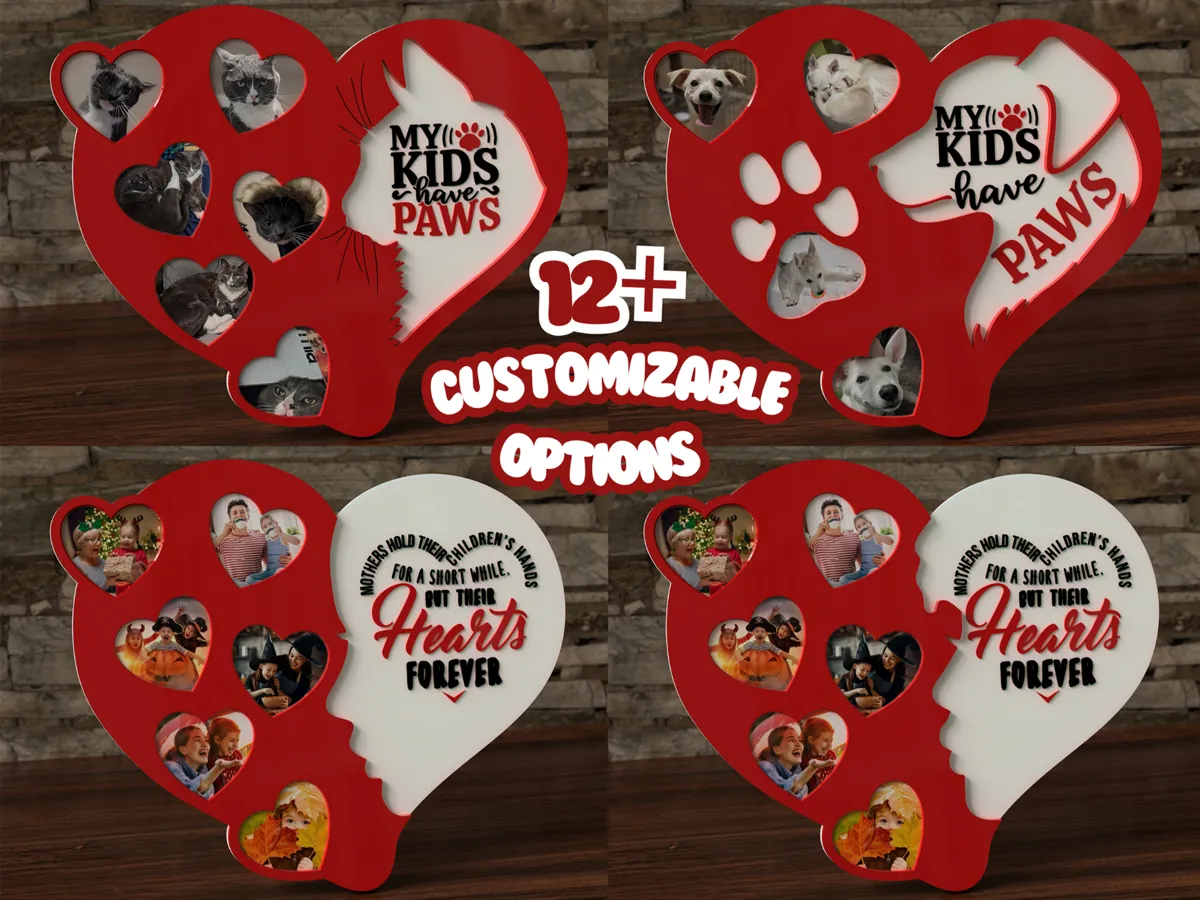 Diversity Hearts - Customizable Photo Frame