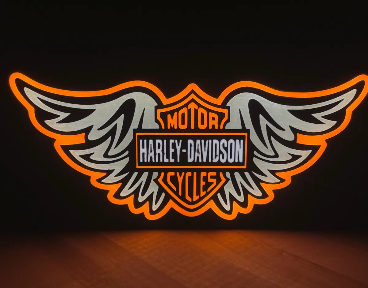 Harley Davidson LED Light Box