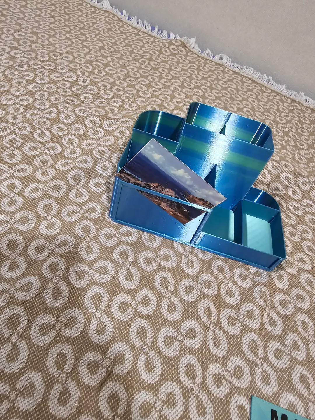 Desk Organizer Pen Holder with Zink Photo Slot, photo 4 of 4 - Rotating & Multi-compartment, custom