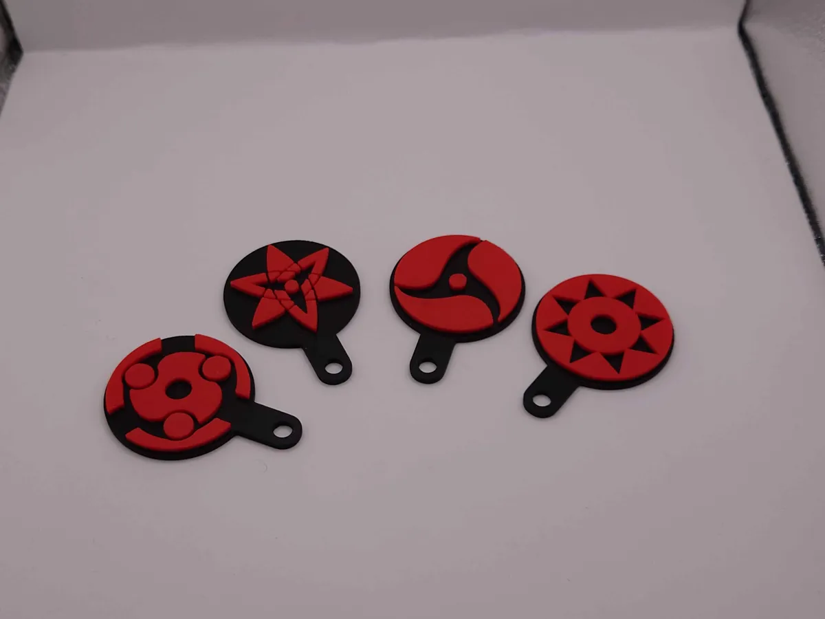 Uchiha Clan Sharingan Wall Mounted Key Holder, photo 3 of 3 - Uchiha Clan Sharingan Wall Mounted Key Holder Storage & Organisation