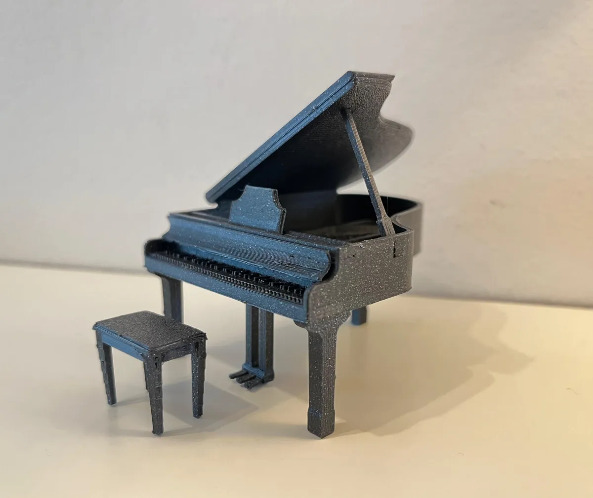 Grand Piano Kit Card (1:24) with chair, photo 4 of 4 - Grand Piano Kit Card (1:24) with chair Hobby & DIY