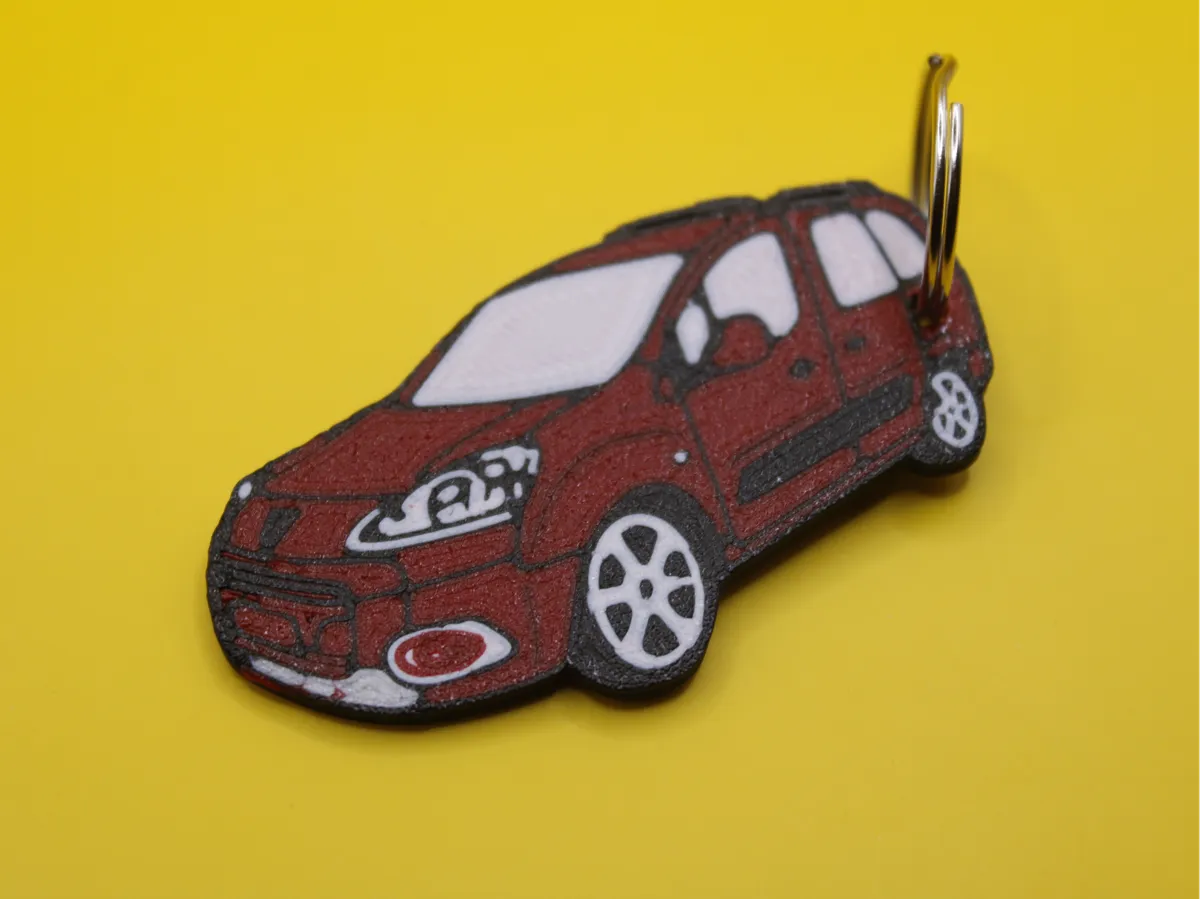 Car keychain Peugeot partner - 2D Art, in stock in India