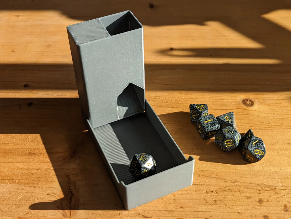 Portable dice tower and storage