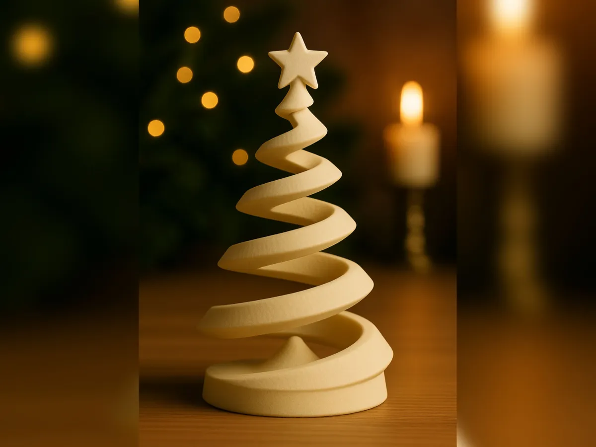 EverGlow Spiral Tree, Festive Shelf Decor