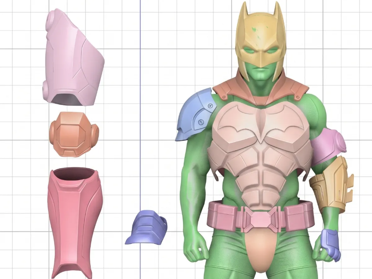 WEARABLE Batman Knight Batsuit, BROKEN INTO PARTS