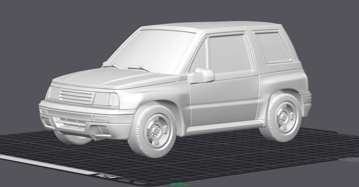 Suzuki Vitara Cabrio JLX 1994 3D Car Model, photo 4 of 4 - Suzuki Vitara Cabrio JLX 1994 3D Car Model Models, RC & Drones