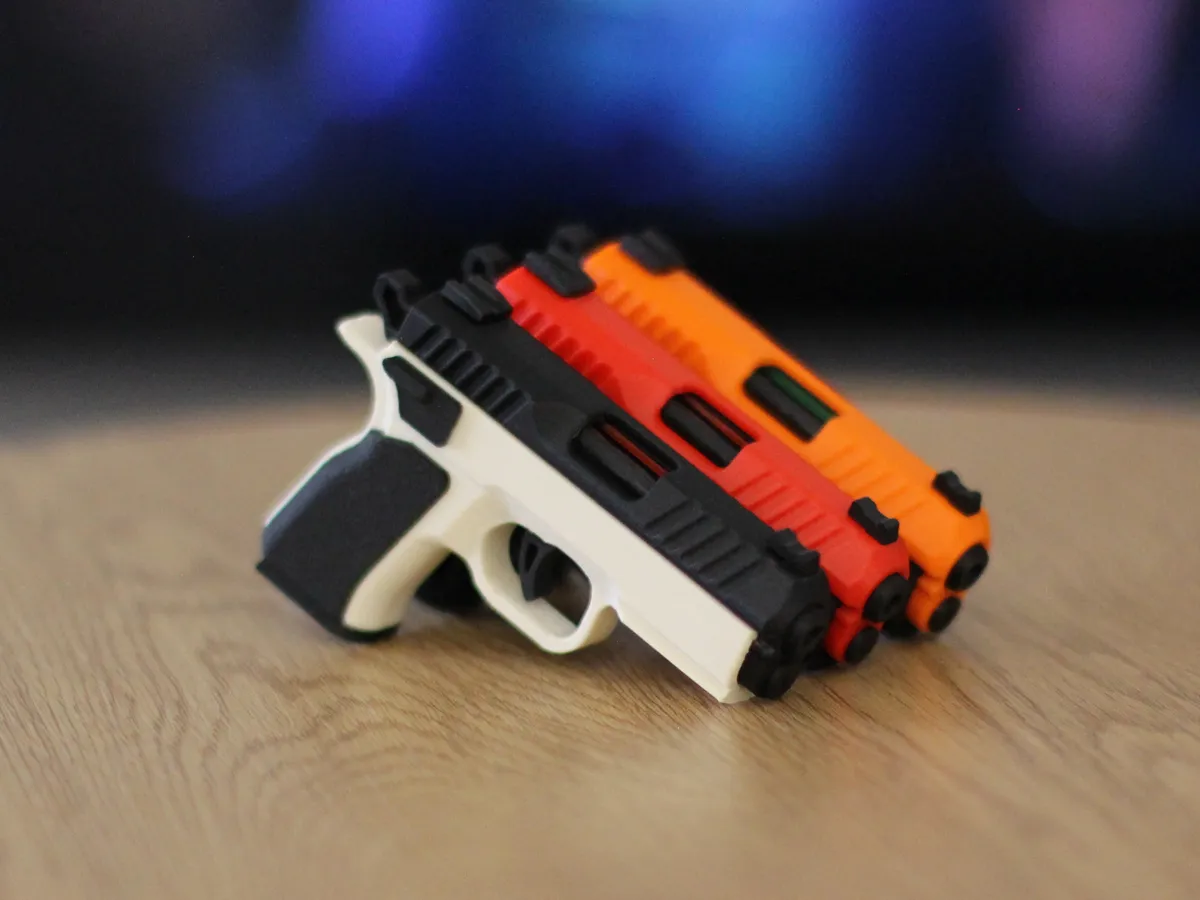 CZ Shadow Fidget Keychain, Slide-Action Toy, photo 2 of 4 - CZ Shadow Fidget Keychain, Slide-Action Toy Keychains